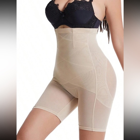 Women's High Waist Shapewear Shorts Tummy Control Compression Slimming - Picture 8 of 11